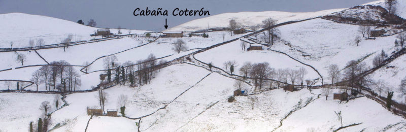 Paisaje cabaña Coterón